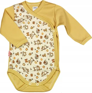 Body KOPERTOWE WCZEŚNIAK wzór OSIOŁEK BEŻ r 50 KLEKLE - Body dla niemowląt - miniaturka - grafika 1