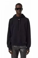Bluzy męskie - felpa uomo diesel a04073 0bawt s-ginn-hood-d 9xx black - miniaturka - grafika 1