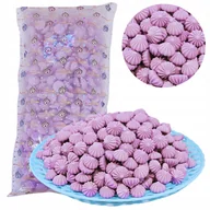 Dodatki do ciast w proszku - Posypka na tort bezy beziki dekoracja urodziny fioletowy święta 500g 210szt - miniaturka - grafika 1