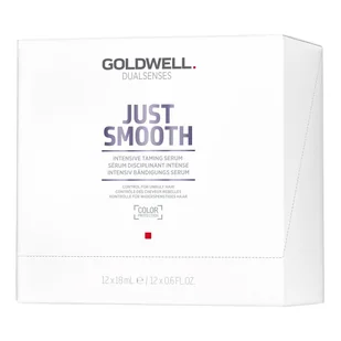 Goldwell Dualsenses Just Smooth Taming Serum Intensywna kuracja w ampułkach do włosów nieposłusznych 12 x 18 ml - Serum do włosów - miniaturka - grafika 2