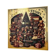 Świece - HISKIN CHRISTMAS STORY KALENDARZ ADWENTOWY ZE ŚWIĄTECZNYMI ŚWIECAMI Z MOTYWEM BAJKOWEJ KSIĘGI, 24 OKIENKA - miniaturka - grafika 1