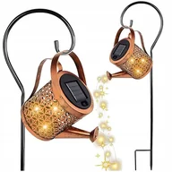 Lampy ogrodowe - Lampa solarna wbijana SuperLED czarny 80 cm 1 szt. - miniaturka - grafika 1