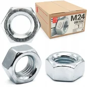 Śruby i nakrętki - Nakrętka sześciokątna M24 6-kątna metryczna DIN 934 ocynk kl. 8 1szt. - miniaturka - grafika 1