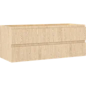 Szafki łazienkowe - Mexen Rivel szafka łazienkowa podumywalkowa 120 cm, 2 szuflady, ryflowana , dąb - 91A20-12047-2-BFF81 - miniaturka - grafika 1