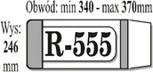 Pozostałe akcesoria dla plastyków - Okładka regulowana R-555 IKS - miniaturka - grafika 1