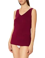 Koszulki i topy damskie - sloggi Ever Cosy Tank Top podkoszulek, czarny, M, dark wine, L - miniaturka - grafika 1