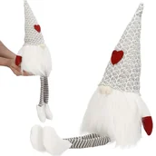 Ozdoby bożonarodzeniowe - Skrzat 40 cm ozdoba świąteczna, siedzący krasnal świąteczny, gnom - miniaturka - grafika 1