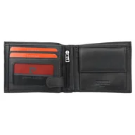 Portfele - Pierre Cardin, Portfel skórzany męski, Tilak30 324, czarny/niebieski - miniaturka - grafika 1