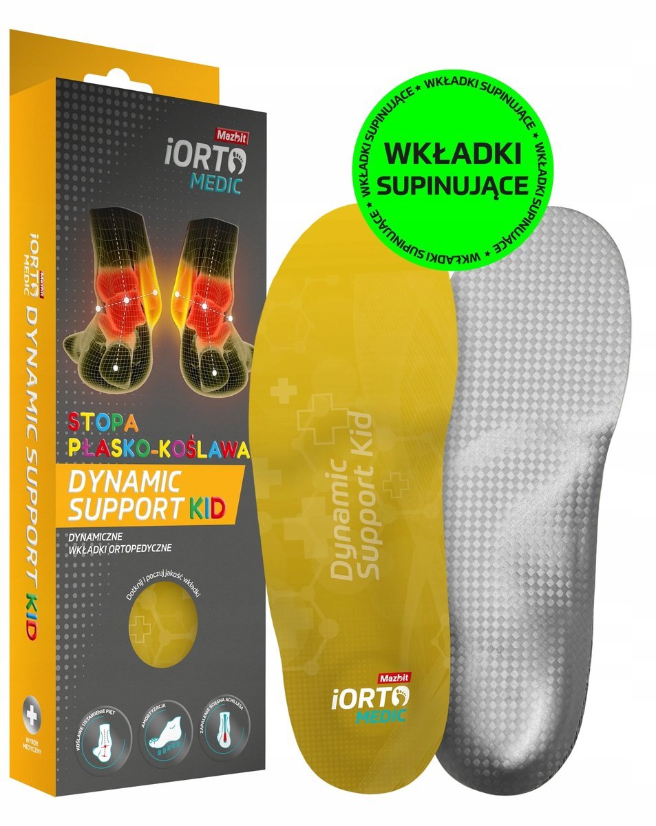 MAZBIT wkładki koślawość pięt stopa płasko-koślawa 10mm DYNAMIC SUPPORT 29