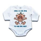 Body dla niemowląt - BODY - Jeśli ja nie śpię to nie śpi nikt - 62 dł - miniaturka - grafika 1