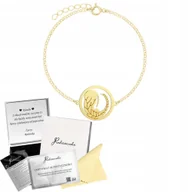 Bransoletki - Bransoletka Złota Znak Zodiaku Panna Łańcuszek 925 GRAWER DEDYKACJA GRATIS - miniaturka - grafika 1