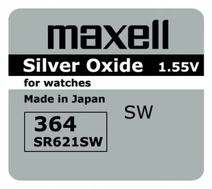 Bateria srebrowa mini Maxell 364 / SR 621 SW / G1 - Baterie i akcesoria - miniaturka - grafika 1