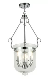 Lumina Deco LEO Lampa wisząca nowoczesna 37 cm chrom , mosiądz LEO - Lampy sufitowe - miniaturka - grafika 1