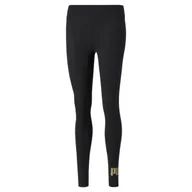 Legginsy - Legginsy damskie Puma ESSENTIAL+ METALLIC czarne 84830701-XS - miniaturka - grafika 1