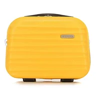 Walizki - WITTCHEN WITTCHEN Walizka na kosmetyki | Materiał: ABS | żółty | 15 l | 30 x 16 x 34 cm 56-3A-314-50 - miniaturka - grafika 1