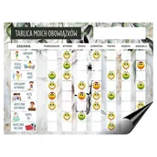 Tablice i flipcharty - Magnetyczna Tablica motywacyjna obowiązków Planer dnia dla dzieci - miniaturka - grafika 1