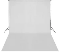 Tła fotograficzne - Teleskopowy statyw do tła z białym tłem VIDAXL - miniaturka - grafika 1