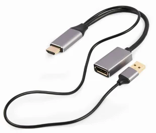GEMBIRD AKTYWNY ADAPTER 4K HDMI NA DISPLAYPORT CZA - Kable komputerowe i do monitorów - miniaturka - grafika 1
