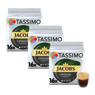 ZESTAW - Kapsułki Tassimo Jacobs Espresso Classico 3x16 szt. - Kawa w kapsułkach i saszetkach - miniaturka - grafika 1