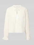 Bluzki damskie - Bluzka o kroju regular fit z długim rękawem i wstawkami model ‘ViCKY LIFE’ - miniaturka - grafika 1