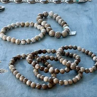 Bransoletki - Mocha Mousse - Bransoletka z krzemienia pasiastego - miniaturka - grafika 1