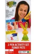 IDO3D Ultra - komplet 2 długopisów 3D - Funky Pets - Zabawki kreatywne - miniaturka - grafika 1
