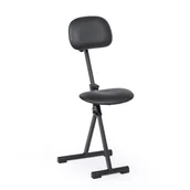 Krzesła i taborety kosmetyczne - Podpórka do stania REX z możliwością regulacji wysokości siedziska i oparcia - miniaturka - grafika 1