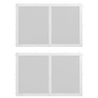 Pawilony ogrodowe - vidaXL Ścianki boczne do namiotu, 2 szt., siatkowe, białe - miniaturka - grafika 1