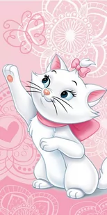 Ręcznik kąpielowy Marie Cat Butterfly, 70 x 140 cm - Okrycia kąpielowe dla dzieci - miniaturka - grafika 1