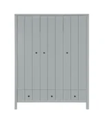 Szafy i szafki dla dzieci - Szafa trzydrzwiowa szara allpin - miniaturka - grafika 1