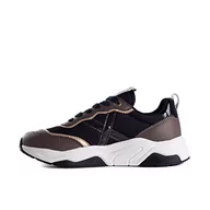 Sneakersy damskie - Munich Damskie sneakersy faliste, czarne, rozmiar 37 UE - miniaturka - grafika 1