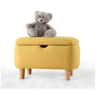 Fotele i pufy dla dzieci - Żółty puf dziecięcy Moouv – Balcab Home - miniaturka - grafika 1