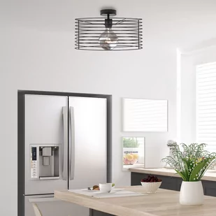 Metalowy plafon loftowy ANORI LOFT bialy, biały null - Lampy sufitowe - miniaturka - grafika 1