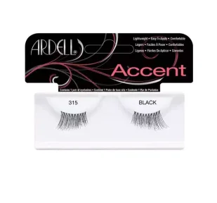 Ardell Accent sztuczne rzęsy połówki nr 315 czarne, 1 para 074764613158 - Sztuczne rzęsy i akcesoria - miniaturka - grafika 3