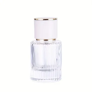 TEMU 30ml Szklana Butelka Perfumowa Z Możliwością Wznowienia Z Białą Pokrywką - Przenośna Pusta Butelka Do Kosmetyków W Formacie Podróży Do - Pozostałe akcesoria kosmetyczne - miniaturka - grafika 1
