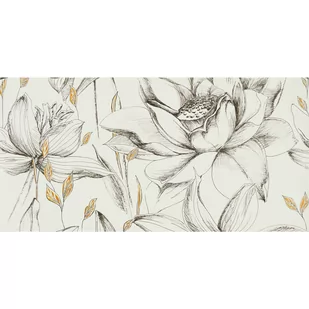 Dekor Velro 2 Bianco Flowers 2Z4 59.8 x 119.8  Arte - Płytki ceramiczne - miniaturka - grafika 1