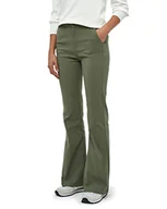 Spodnie damskie - Minus Damskie spodnie Carma Flared Green Field, 8 - miniaturka - grafika 1