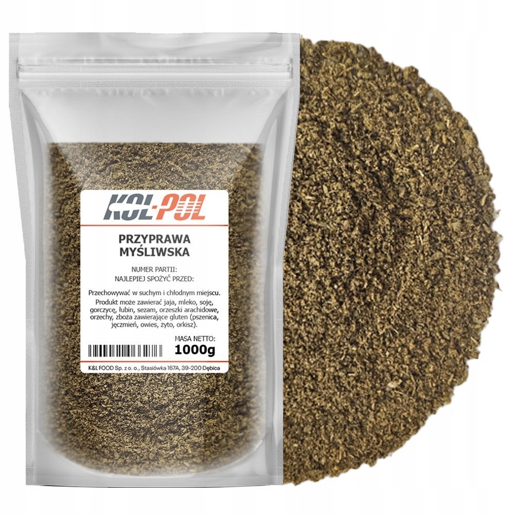 PRZYPRAWA MYŚLIWSKA 1kg Aromatyczna mieszanka ziół do dziczyzny Kol-Pol