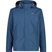 Kurtki męskie - CMP - Męska kurtka przeciwdeszczowa z odpinanym kapturem, Bluesteel, 50 - miniaturka - grafika 1