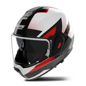 Kaski motocyklowe - Kask Szczękowy Nolan N-120-1 Ciclone Biały/Czarny/Czerwony MetalS - miniaturka - grafika 1