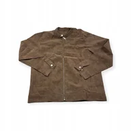 Kurtki męskie - Old Money - męska kurtka z ekoskóry zamszowej - L - miniaturka - grafika 1