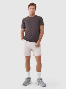 4F Spodenki treningowe szybkoschnące męskie - beżowe L - Spodenki męskie 4F Spodenki treningowe szybkoschnące męskie - beżowe L - Spodenki męskie - miniaturka - grafika 1