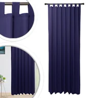 Zasłony - Gotowe Zasłony 145x160 Półzaciemniająca Zasłona Polski Producent GRANATOWY - miniaturka - grafika 1