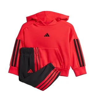 adidas Uniseks - niemowlęta ESSENTIALS HOODED JOGGER, Pure Ruby/Black/Black, 9-12 Months - Odzież sportowa dziecięca - miniaturka - grafika 1
