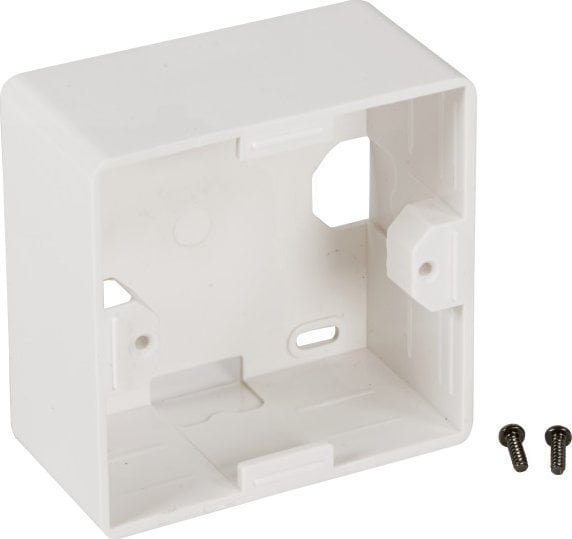 EFB EFB Aufputzrahmen 80x80x40mm RAL9010 WEISS ABS fuer Datendosen und Keystone Rahmensets geeignet ET-25084V3