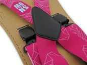 Dodatki do ubrań - Różowo-błękitne szerokie narciarskie szelki do spodni - SNOW T104 - miniaturka - grafika 1