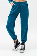 Spodnie sportowe damskie - Dresowe spodnie damskie ,,SEHER petrol - miniaturka - grafika 1
