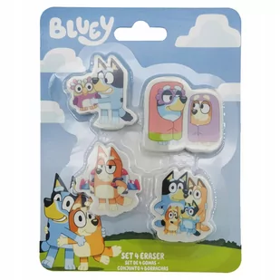 gumki do ścierania mazania BLUEY 4 SZT - Przybory szkolne - miniaturka - grafika 1