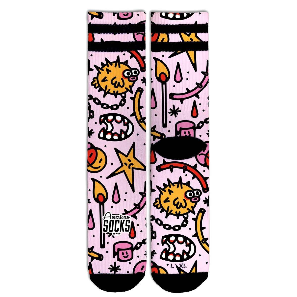 Skarpetki American Socks Mid High Blowfish-40-44