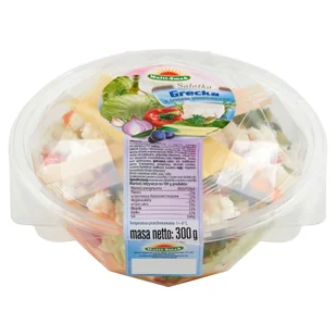 Sałatka grecka z sosem vinegrette 300 g - Mieszanki warzywne, sałatki - miniaturka - grafika 1